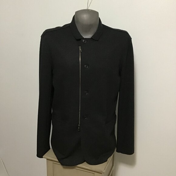 John Varvatos Collection Slim-fit Convertible Soft Wool Jacket Size L - Picture 1 of 15